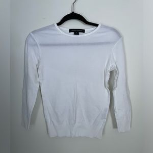 Ralph Lauren Black Label Women’s Cotton Long Sleeve White Sweater Shirt